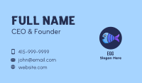 Blue Purple Fish Business Card Image Preview