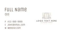 Monoline Wood Furniture Shop Business Card Image Preview