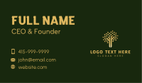 Gold Tree Nature Business Card Design