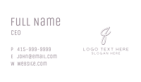 Writer Influencer Blog Business Card Image Preview