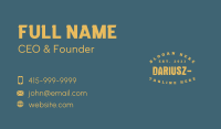 Grunge Masculine Wordmark Business Card Image Preview