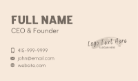 Classy Elegant Wordmark Business Card Design