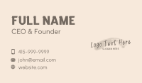Classy Elegant Wordmark Business Card Image Preview