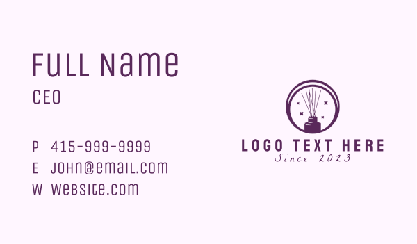 Purple Scented Oil  Business Card Design Image Preview