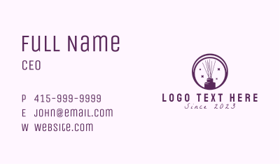 Purple Scented Oil  Business Card Image Preview