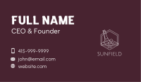 Wine Ice Bucket Business Card Image Preview