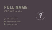 Gray Graffiti Lettermark Business Card Image Preview