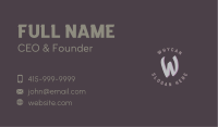 Gray Graffiti Lettermark Business Card Image Preview