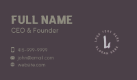 Gray Graffiti Lettermark Business Card Image Preview