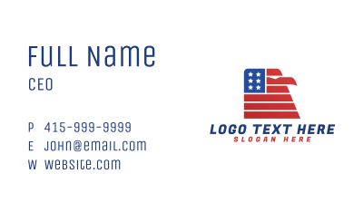 American Eagle Flag Business Card Image Preview