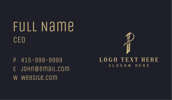Sword Blade Weapon Business Card Design Image Preview