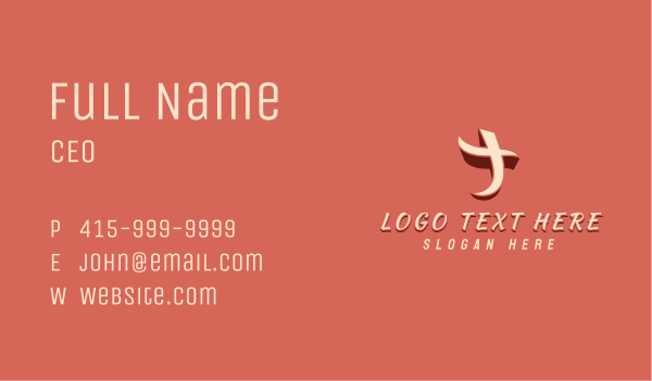 Urban Clothing Letter T Business Card Design Image Preview