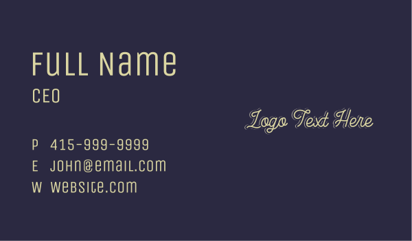 Simple 3d Wordmark Business Card Design Image Preview