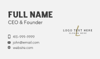 Premium Beauty Lettermark Business Card Image Preview