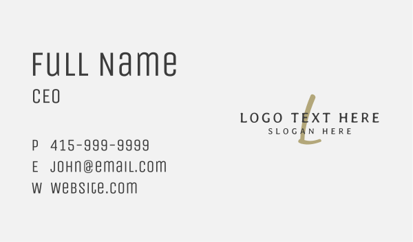 Premium Beauty Lettermark Business Card Design Image Preview