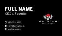 Smoking Vape Skull Business Card Image Preview