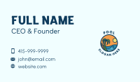 Tropical Summer Beach Resort  Business Card Image Preview