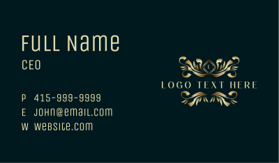 Luxury Boutique Ornament Business Card Image Preview