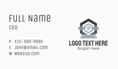 Diamond Hexagon Badge Business Card