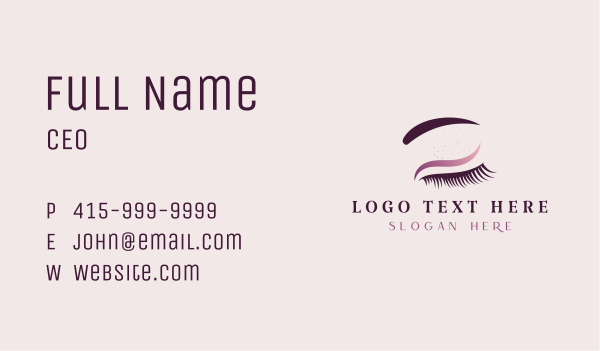 Makeup Artist & Beautician Business Card Design Image Preview