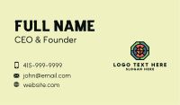 Octagon Polygon Mosaic Business Card Image Preview
