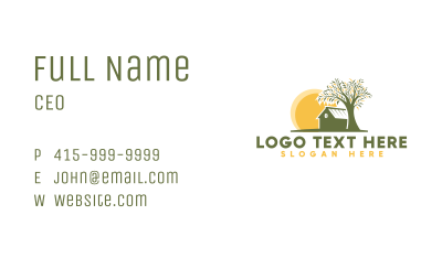 Home Sunrise Landscaping Business Card Image Preview