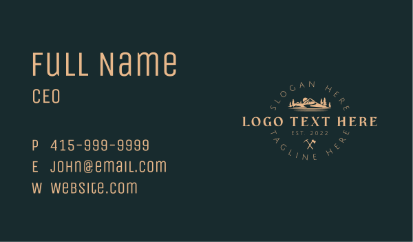 Outdoor Adventure Clothing Business Card Design Image Preview