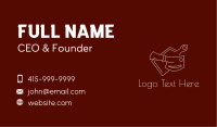 Minimalist Meat Cleaver Business Card Image Preview