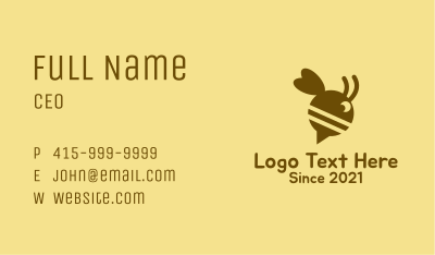 Bee Speech Bubble Business Card Image Preview