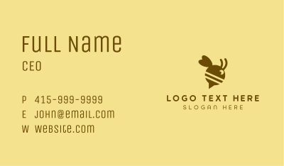 Bee Speech Bubble Business Card Image Preview