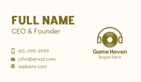 Simple Disc Headphones Business Card Image Preview