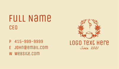 Cinnamon Nutmeg Spices Business Card Image Preview