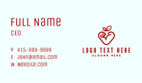 Muscle Apple Heart Business Card Image Preview