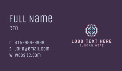 Mental Health Brain Counselling Business Card Image Preview