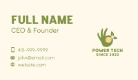 Lemon Fruit Farmer Hand Business Card Image Preview