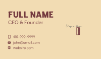 Brown Advisory Wordmark Business Card Image Preview