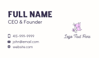 Woman Butterfly Salon Business Card Image Preview
