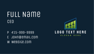 Generic Analytics Arrow Business Card Image Preview