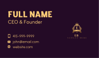 Crown Crest Shield Business Card Image Preview