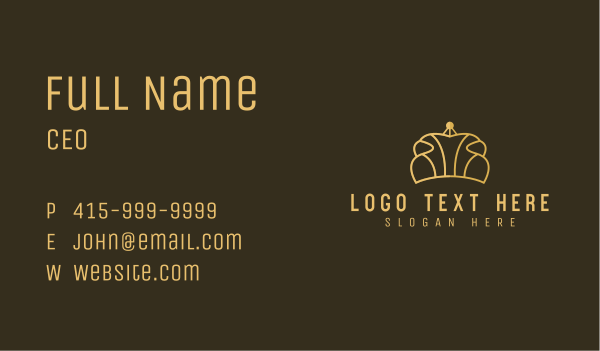 Queen Monarch Crown Business Card Design Image Preview