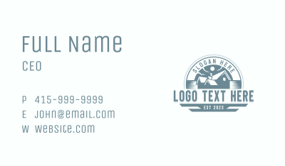 Construction Roof Repair Business Card Image Preview