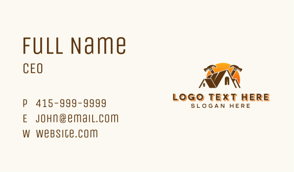 House Construction Builder Business Card Design Image Preview