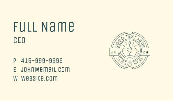 Royal Crown Brand Business Card Design Image Preview