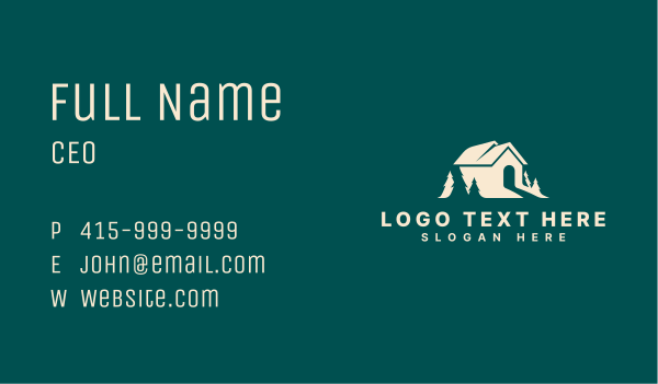 House Yard Landscaping Business Card Design Image Preview