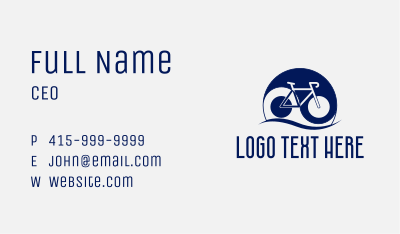Yin Yang Bicycle  Business Card Image Preview
