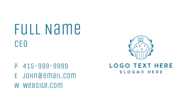 Sweet Cup Cake Business Card Design Image Preview