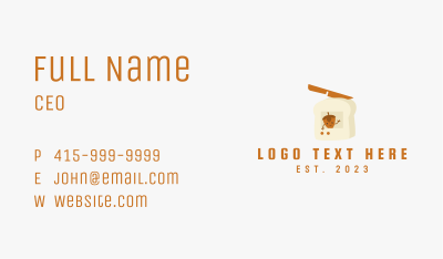 Loaf Sandwich Mascot Business Card