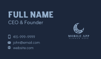 Floral Heart Moon Business Card Image Preview