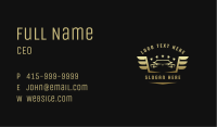 Golden Car Wings Business Card Image Preview