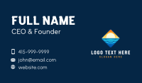 Sunset Beach Wave Business Card Preview